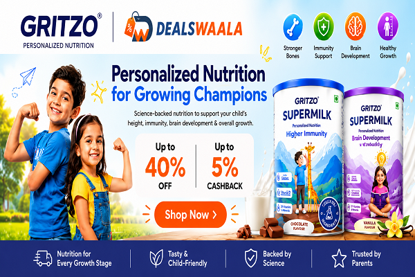 Gritzo offers and cashback banner