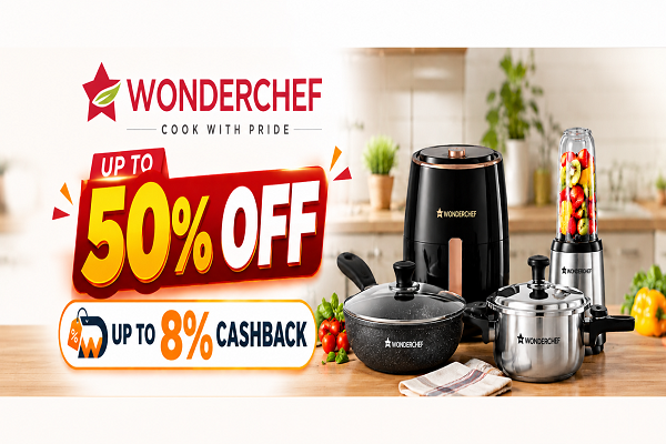 wonderchef offers and cashback banner