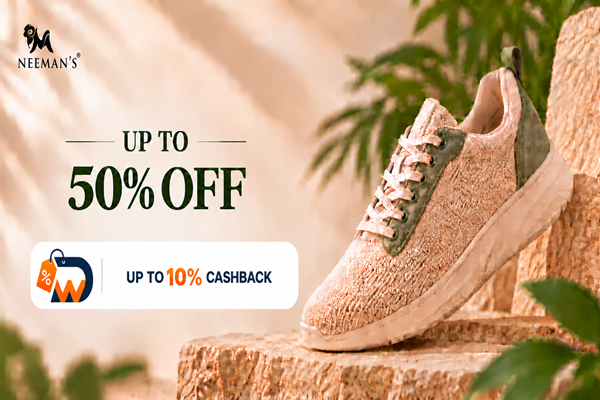 Neeman's Shoe offers and cashback banner