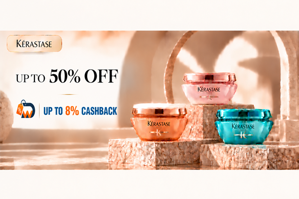 kerastase hair mask offers and cashback banner