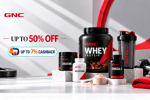 GNC offers and cashback banner