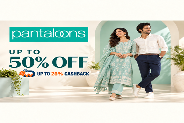 Pantaloons offers and cashback banner